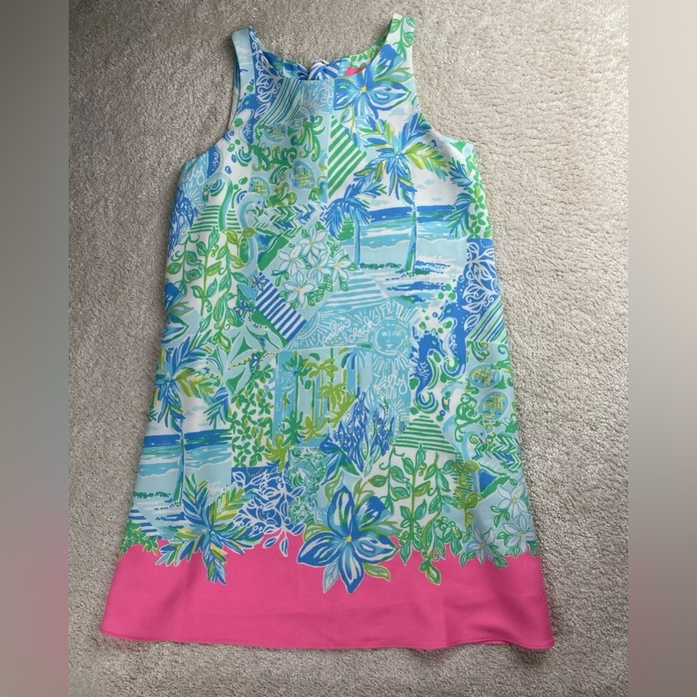 Lilly Pulitzer Jackie Shift Dress Beach Happy